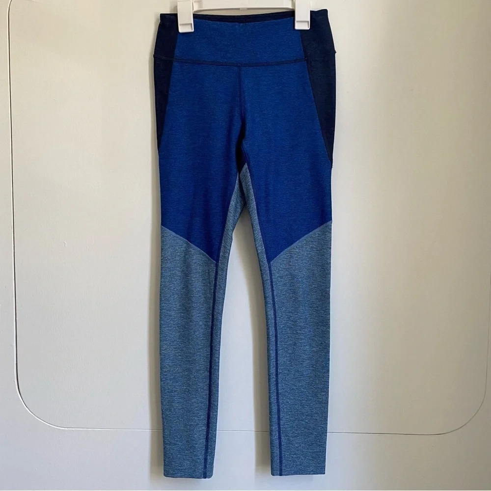 NEW outdoor voices two tone warm up leggings S